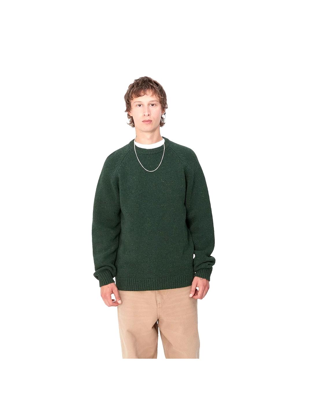 Jersey Carhartt Wip Anglistic Speckled verde de hombre