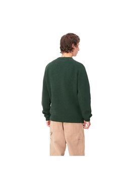 Jersey Carhartt Wip Anglistic Speckled verde de hombre