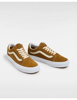 Zapatillas Vans Old Skool ante marrón de mujer