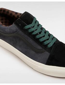 Zapatillas Vans Old Skool Pig Suede Plaid grises de hombre