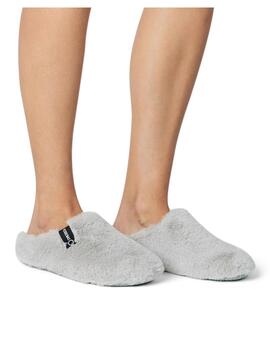 Zapatillas de casa Verbenas York Groseto gris claro de mujer