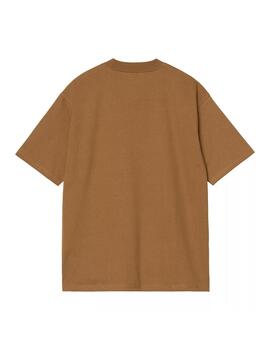 Camiseta Carhartt Wip S/S Eldon Pocket marrón de hombre