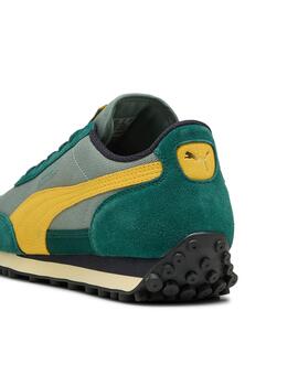 Zapatillas Puma Easy Rider verde amarillas de hombre