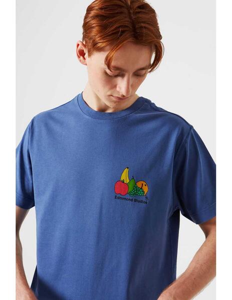implicar Sumamente elegante Calibre Camiseta Edmmond Fresh Fruits Plain Indigo