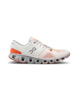 Zapatillas On Running Cloud X 3 W ivory alloy para mujer