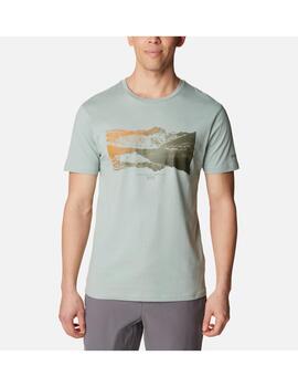 Camiseta Columbia Path Lake Graphic II niagara vis de hombre