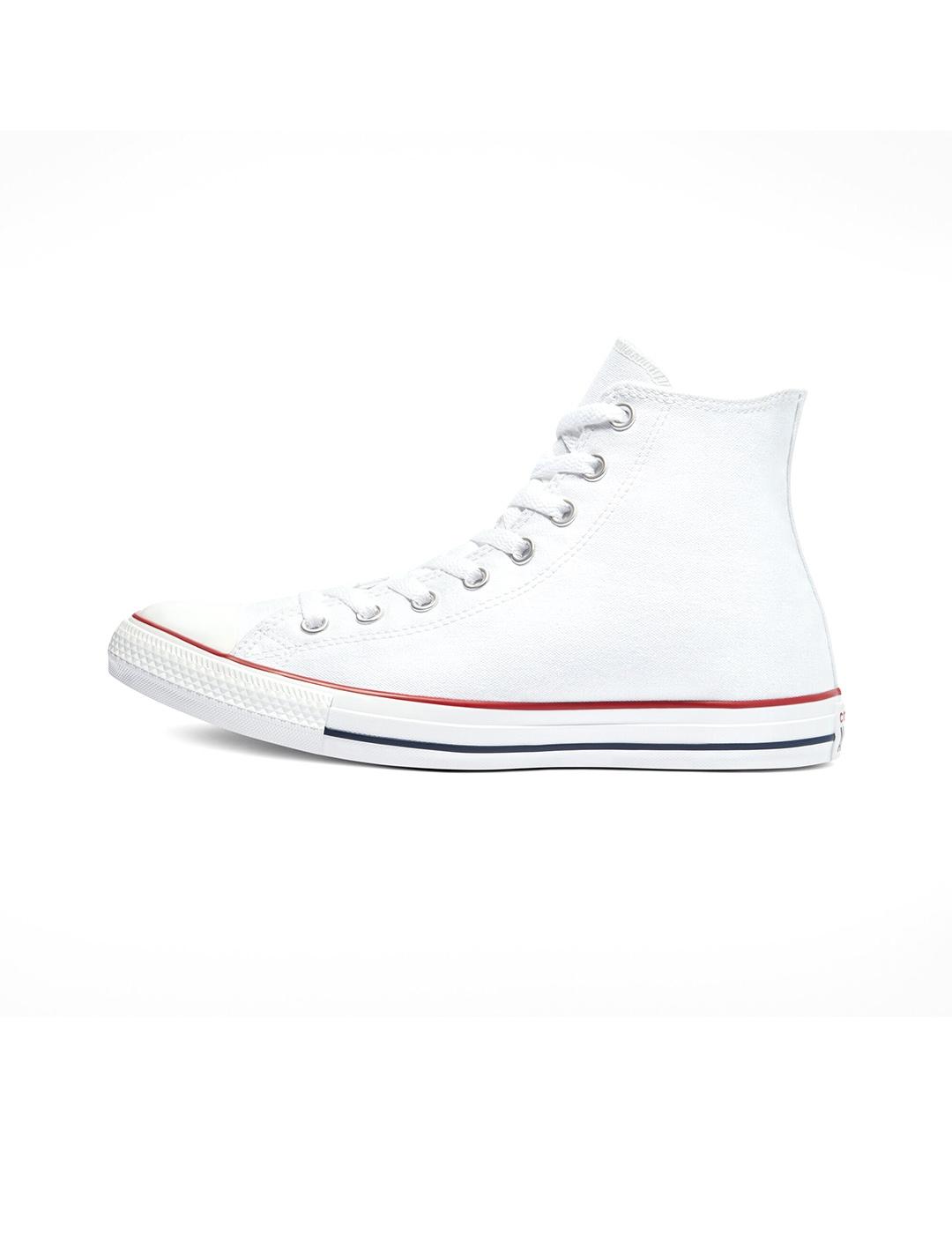 Zapatillas Converse All Star altas blancas en tela