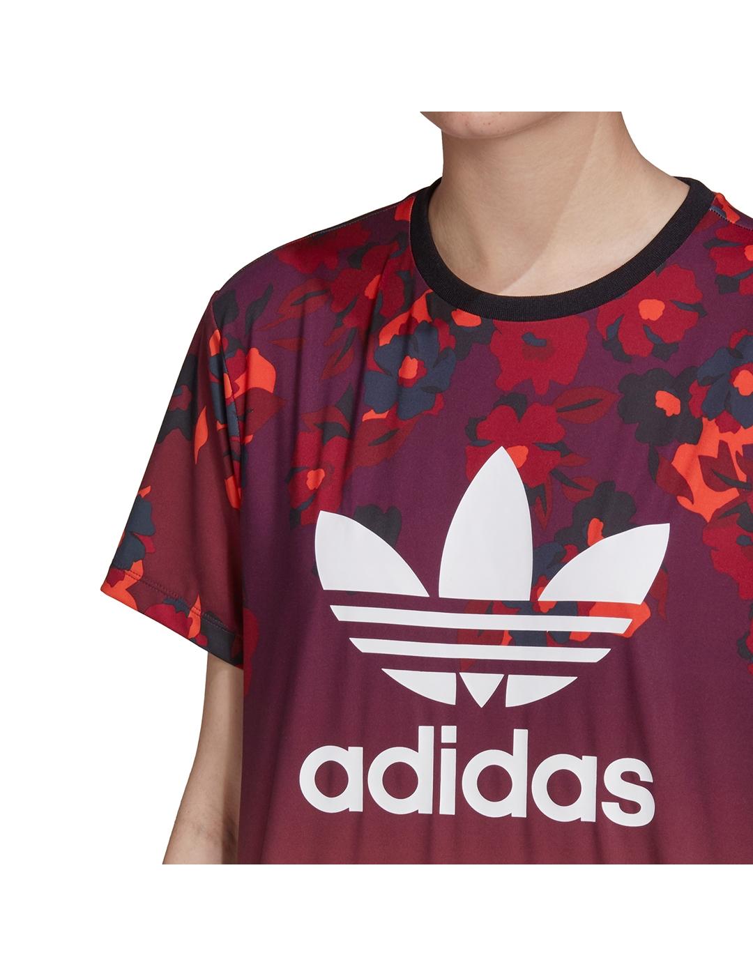 Camiseta Adidas Bf multico de mujer