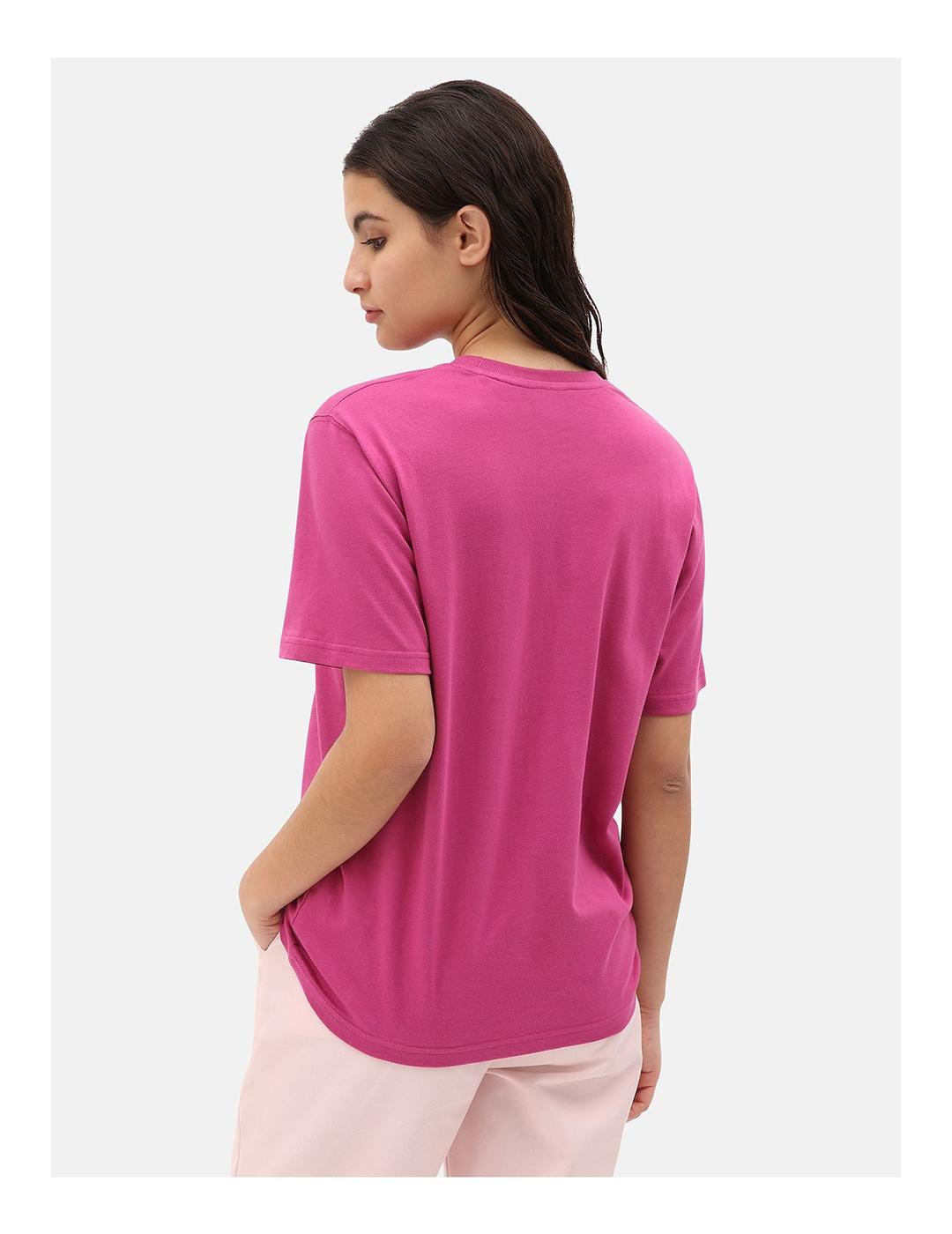 Camiseta Dickies Horseshoe pink berry de mujer