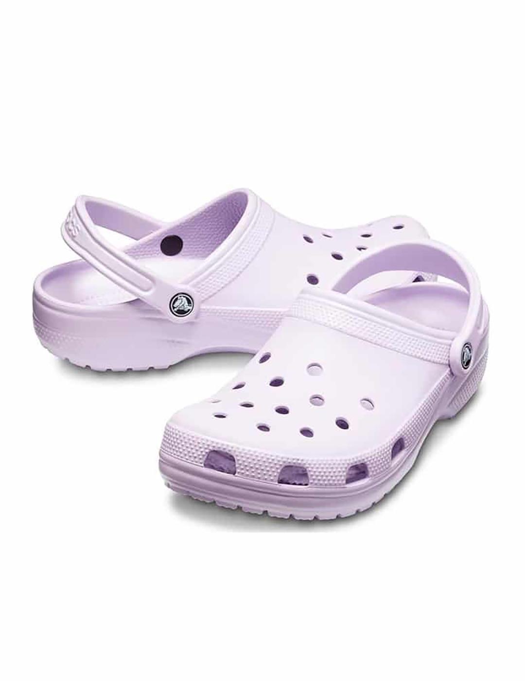 Zuecos Crocs Classic lavanda para mujer