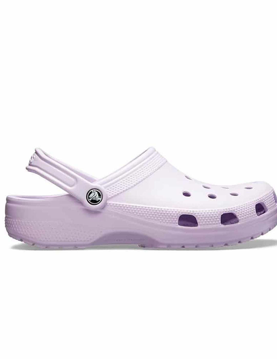 Zuecos Crocs Classic lavanda para mujer