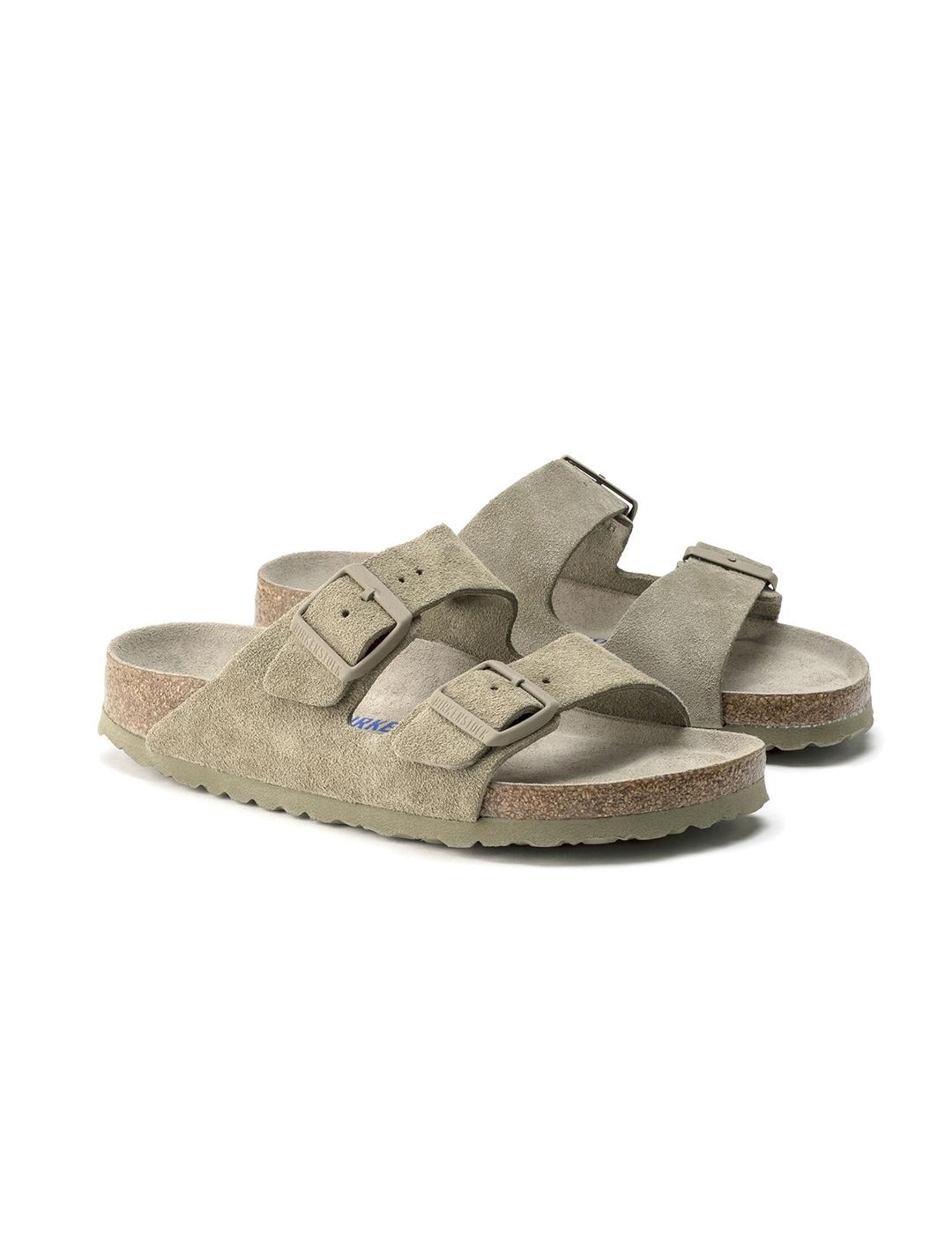 Sandalias Birkenstock Arizona SFB VL grises hombre y mujer