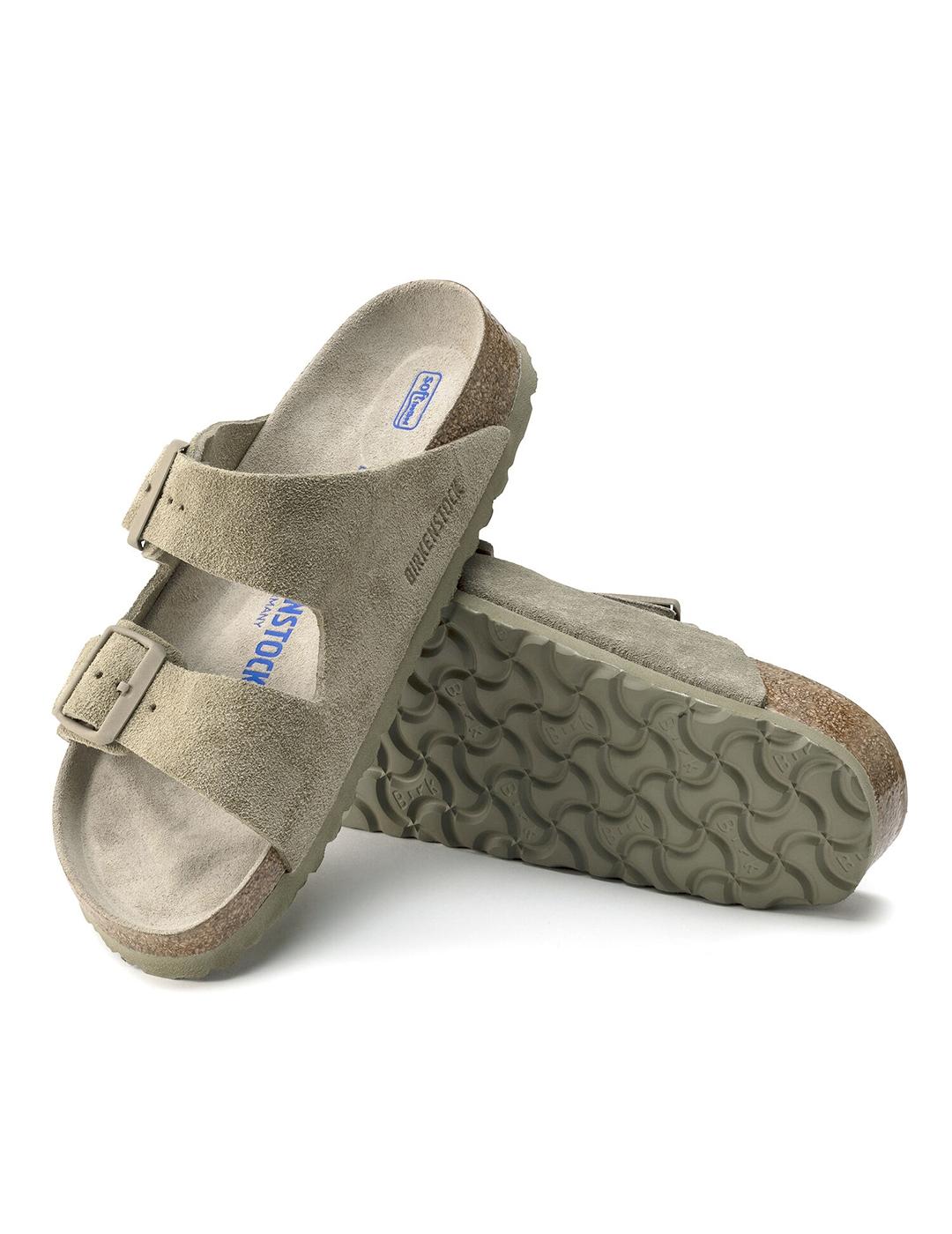 Sandalias Birkenstock Arizona SFB VL grises hombre y mujer