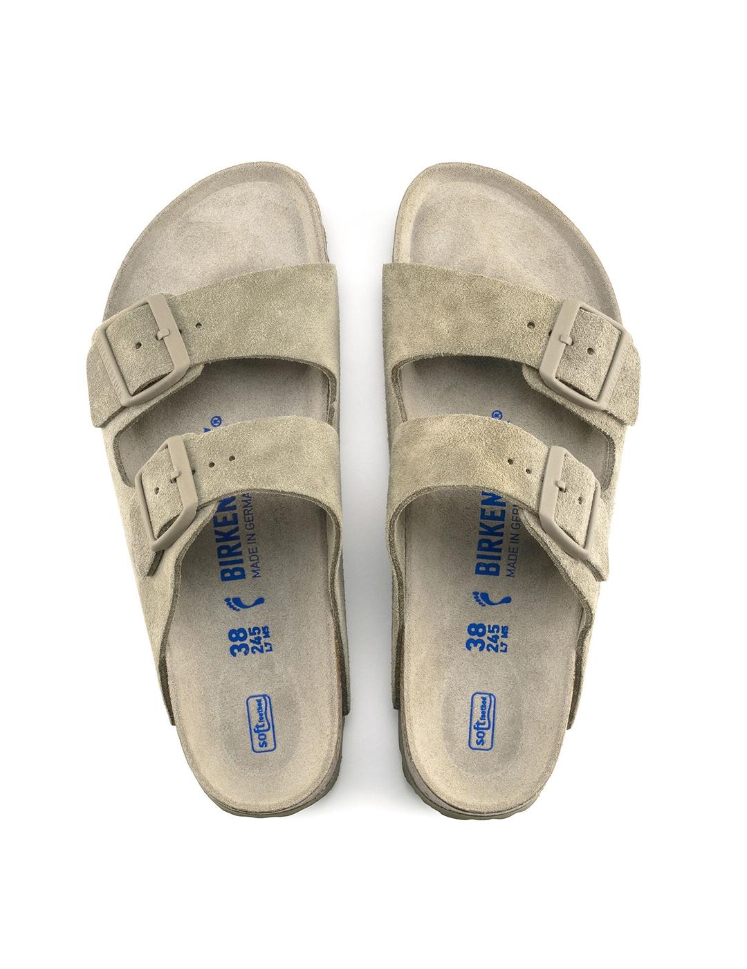 Sandalias Birkenstock Arizona SFB VL grises hombre y mujer
