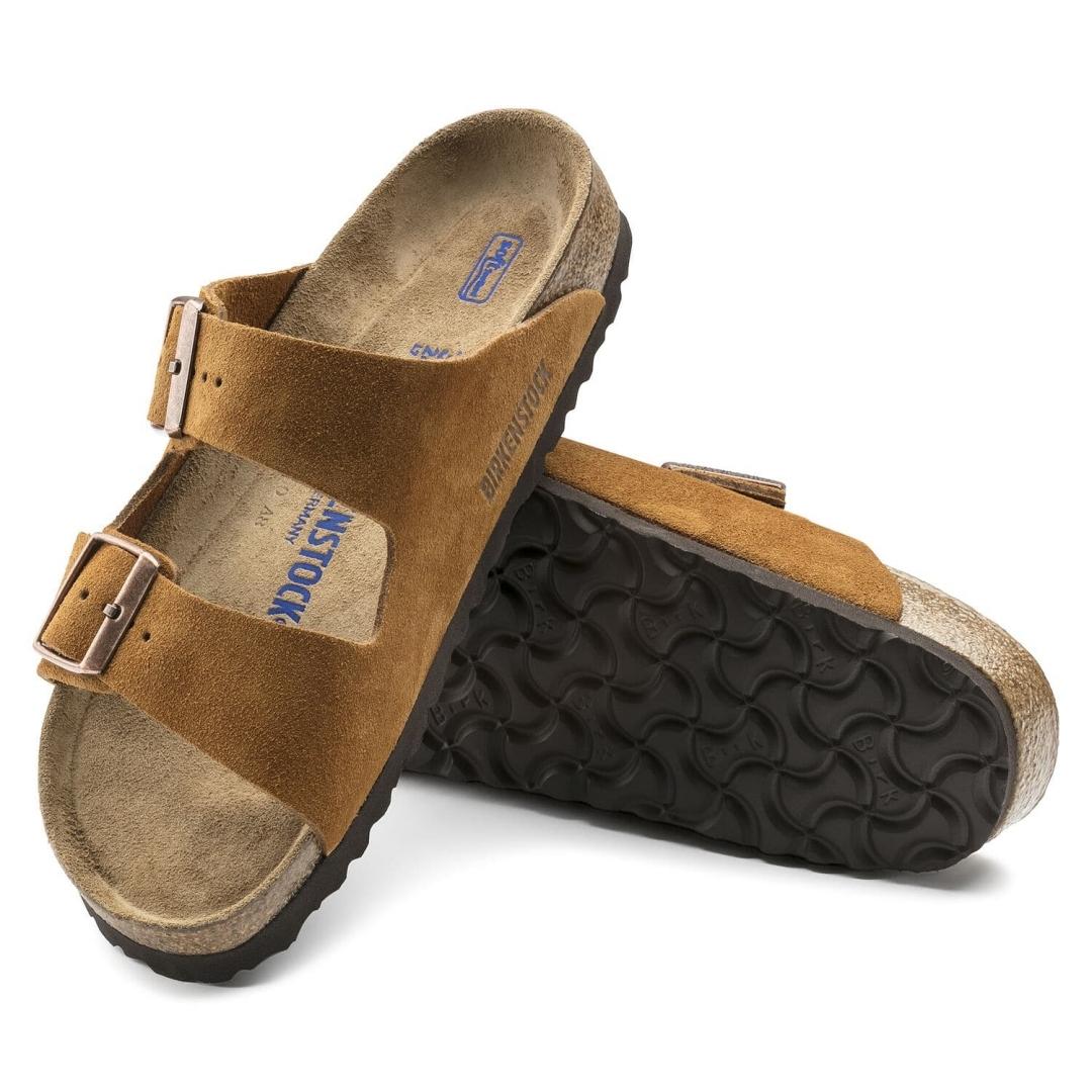 Sandalias Birkenstock Arizona Soft ante Mink de mujer