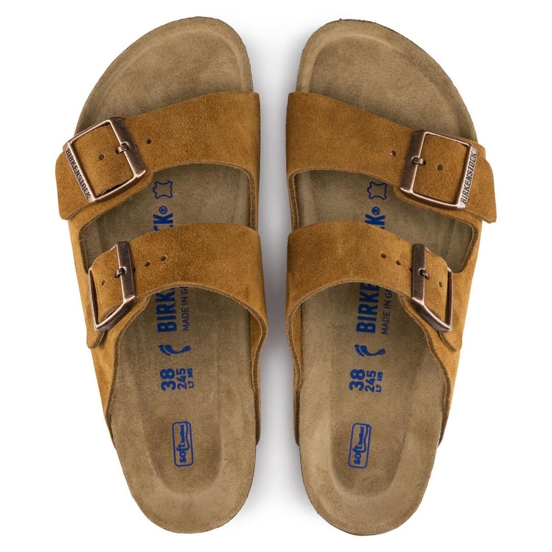 Sandalias Birkenstock Arizona Soft ante Mink de mujer