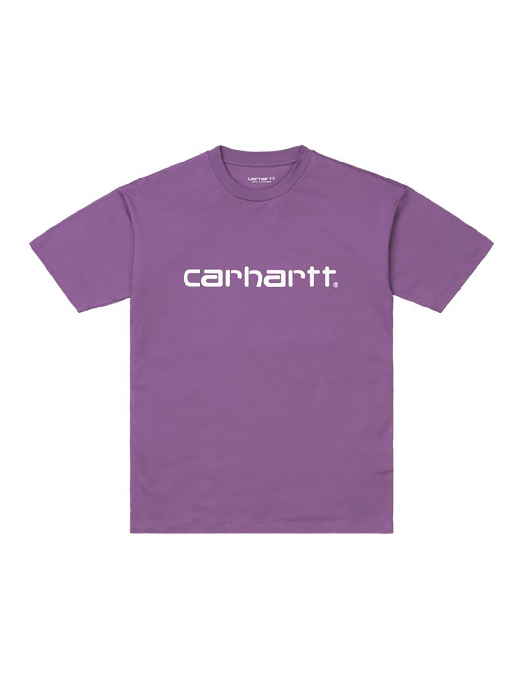 Camiseta Carhartt Wip W script aster/white de mujer