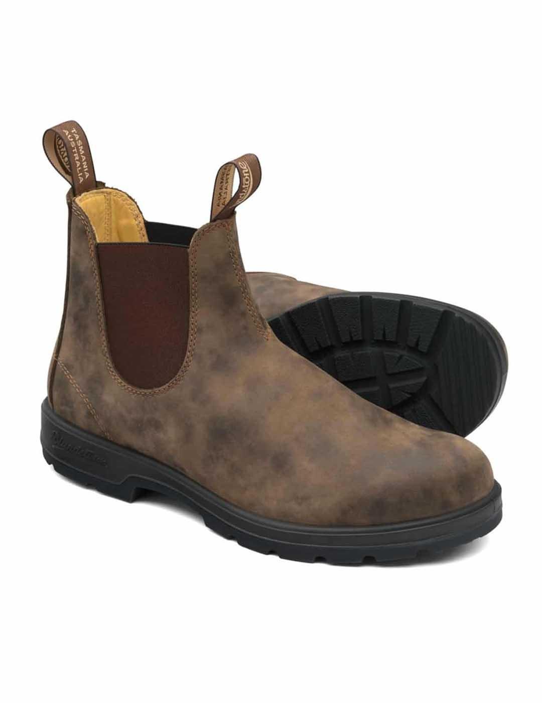 Botas Blundstone 585 en piel marrón de mujer y hombre