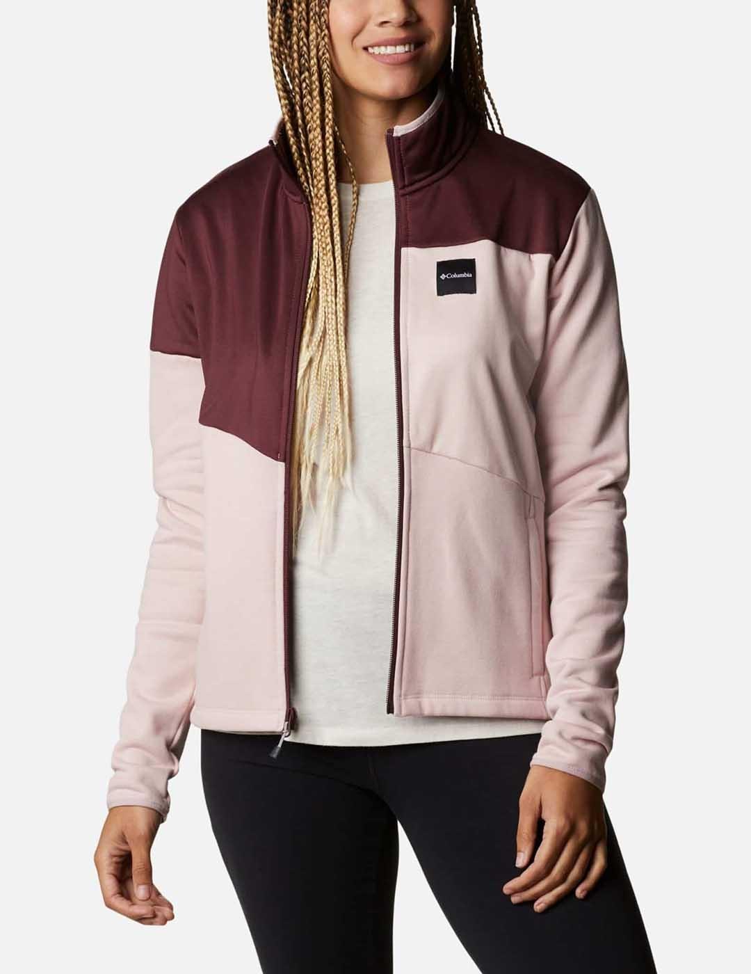 FORRO POLAR COLUMBIA LODGE HYBRID FULL ZIP MINERAL