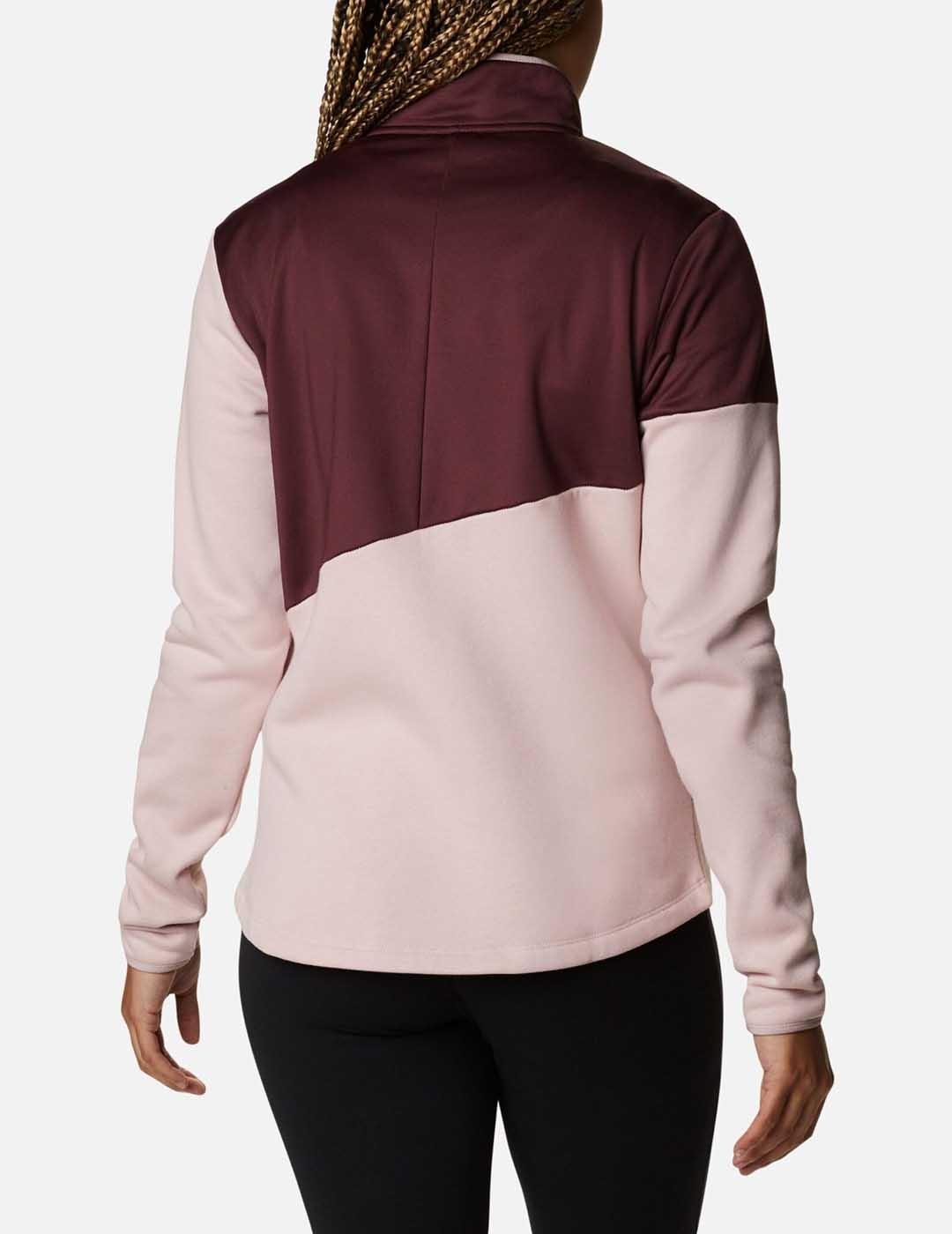 FORRO POLAR COLUMBIA LODGE HYBRID FULL ZIP MINERAL