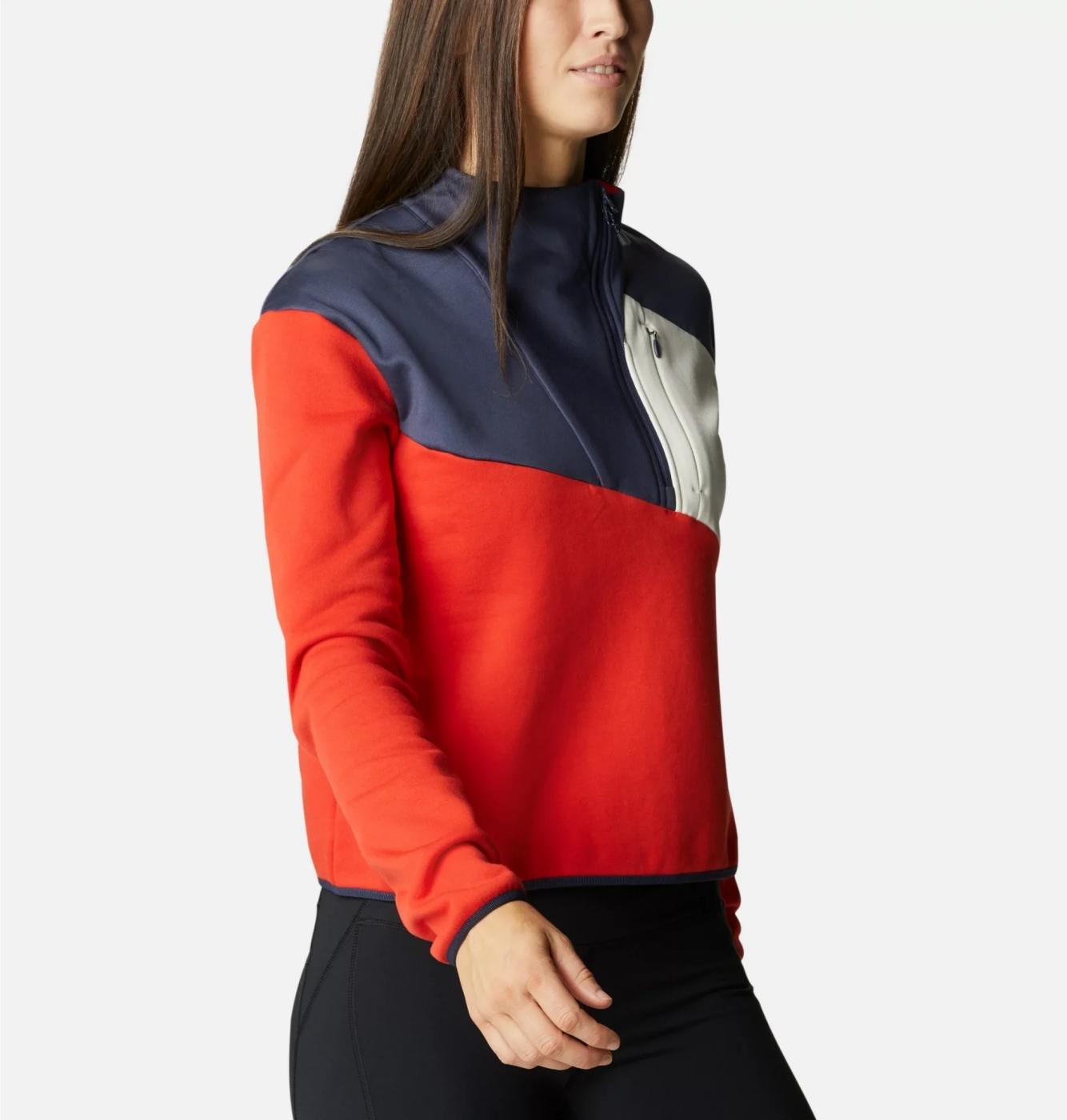 FORRO POLAR COLUMBIA LODGE HYBRID BOLD ORANGE