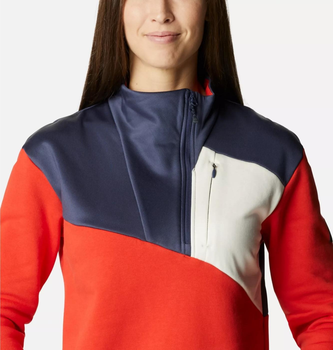 FORRO POLAR COLUMBIA LODGE HYBRID BOLD ORANGE