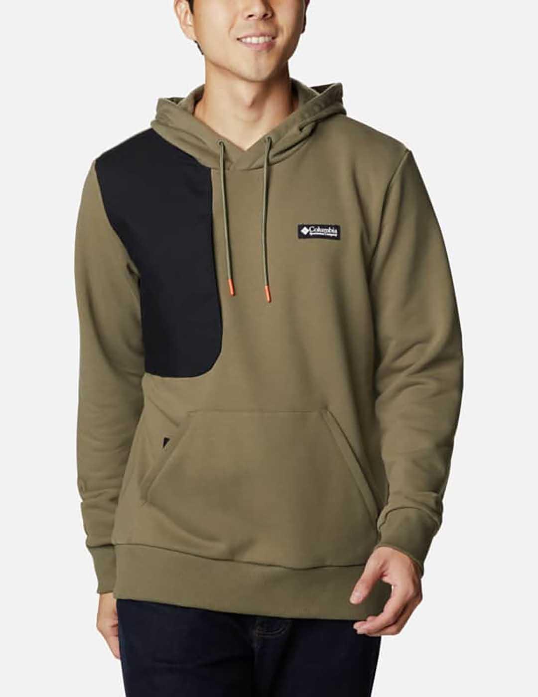 SUDADERA COLUMBIA FIELD ROC HEAVYWEIGHT STONEGREEN