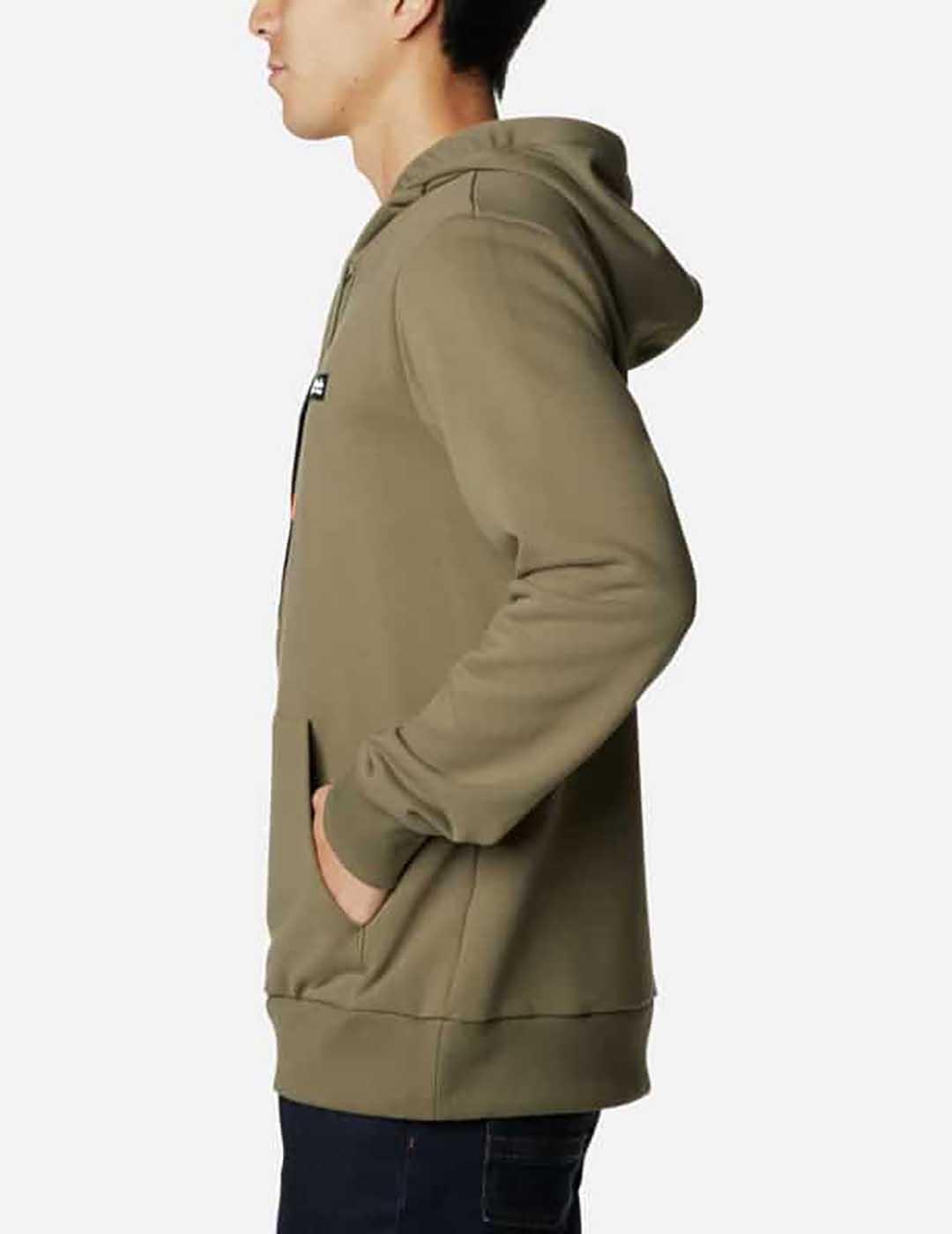 SUDADERA COLUMBIA FIELD ROC HEAVYWEIGHT STONEGREEN