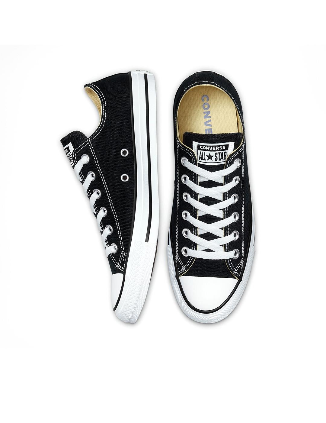 Zapatillas Converse All Star bajas negras en tela