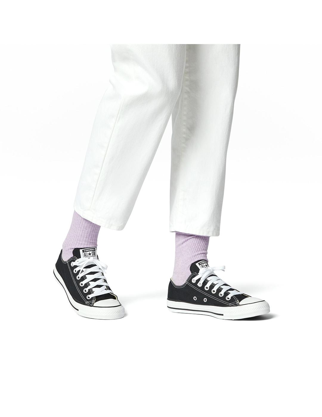 Zapatillas Converse All Star bajas negras en tela