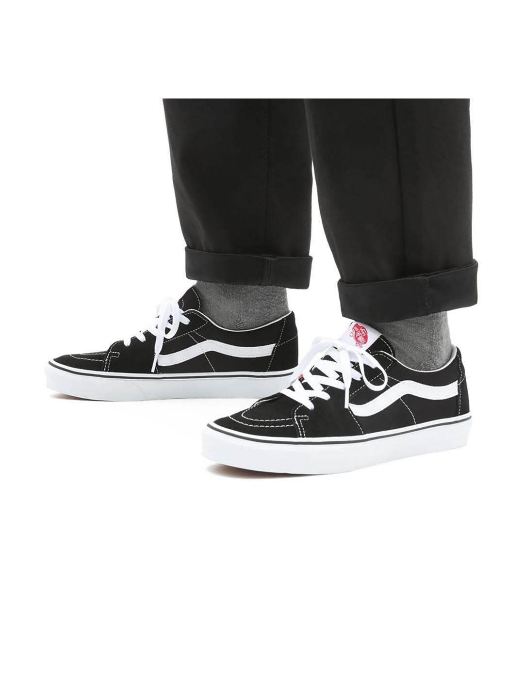 Zapatillas Vans Sk8-Low Black true White unisex