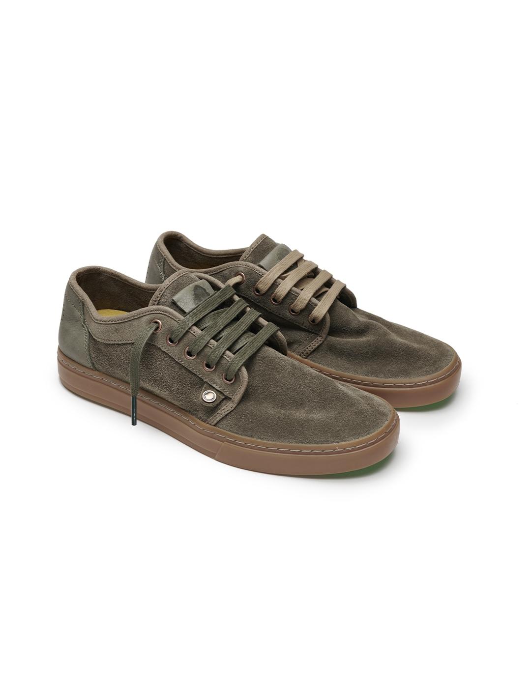 Zapatillas Satorisan Heisei Suede verdes para hombre