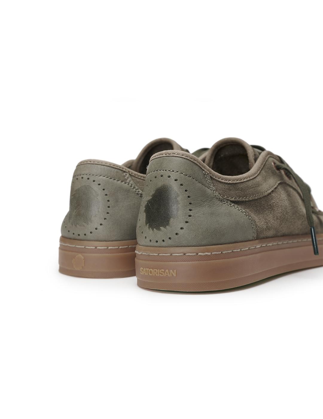 Zapatillas Satorisan Heisei Suede verdes para hombre