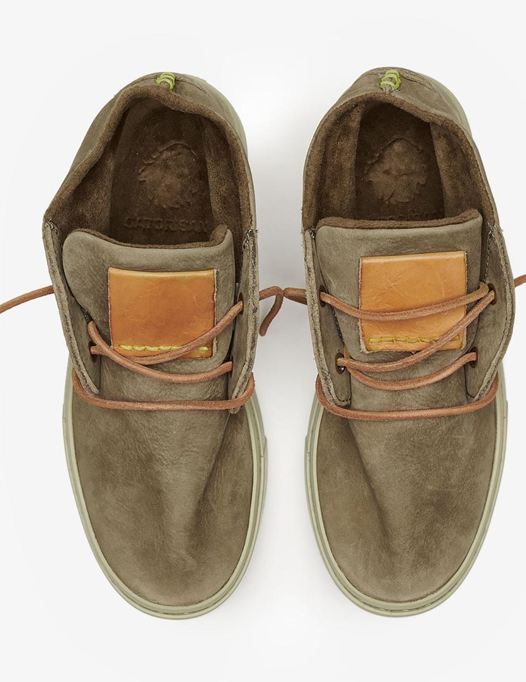 Botas Satorisan Kaizen Chukka premium loden para mujer