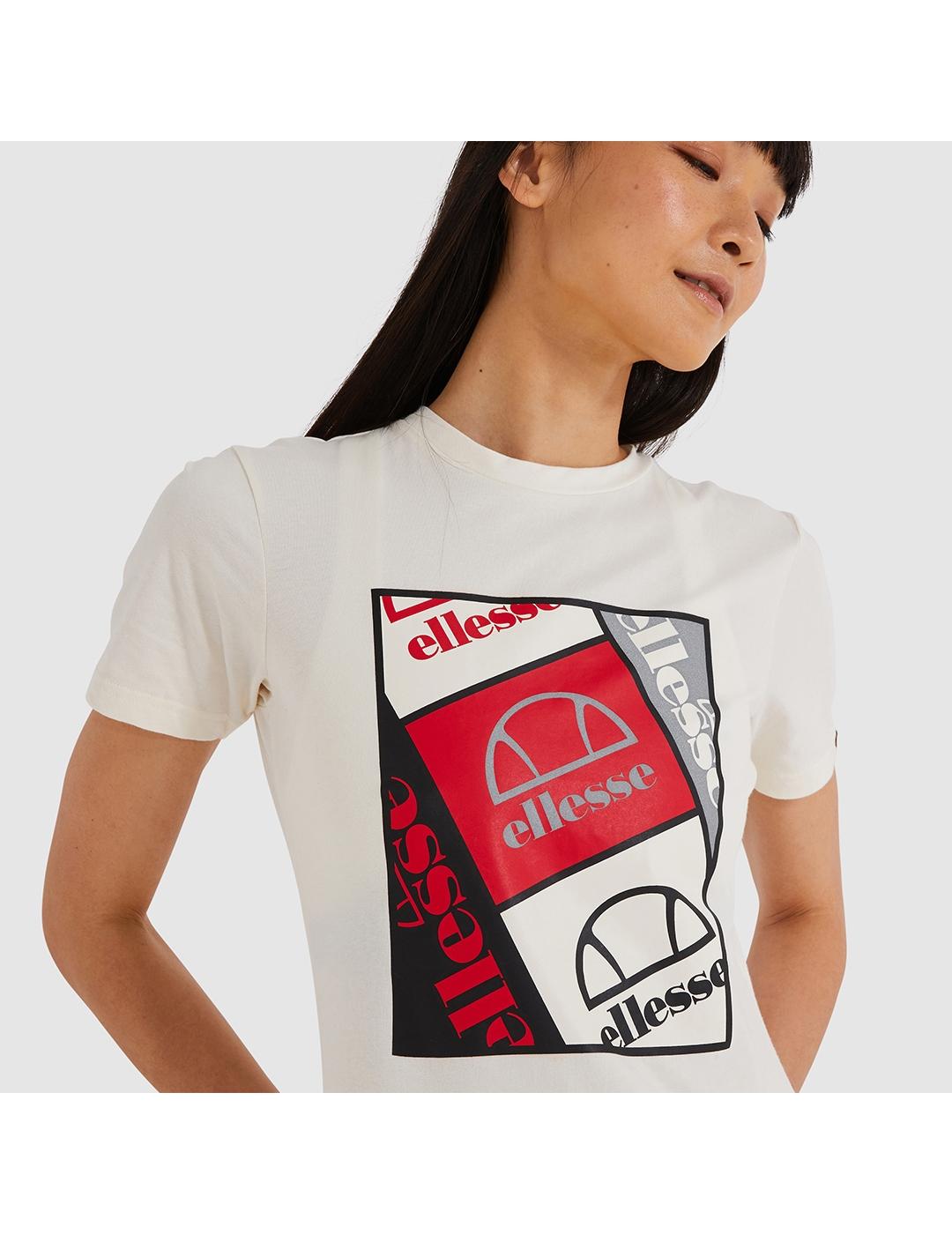 Camiseta Ellesse loril off white de mujer