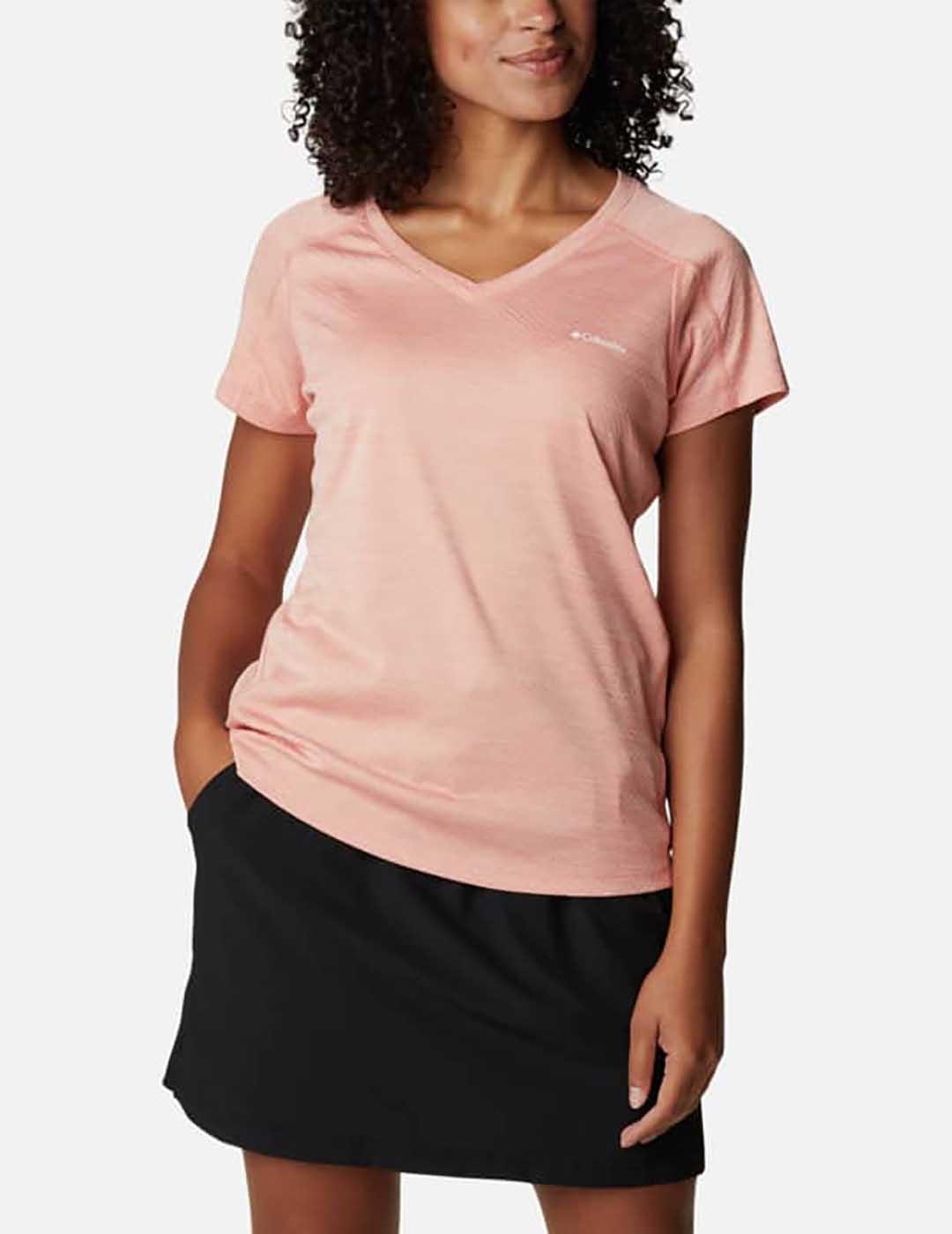 CAMISETA COLUMBIA ZERO RULES SHORT SLEEVE CORAL RE