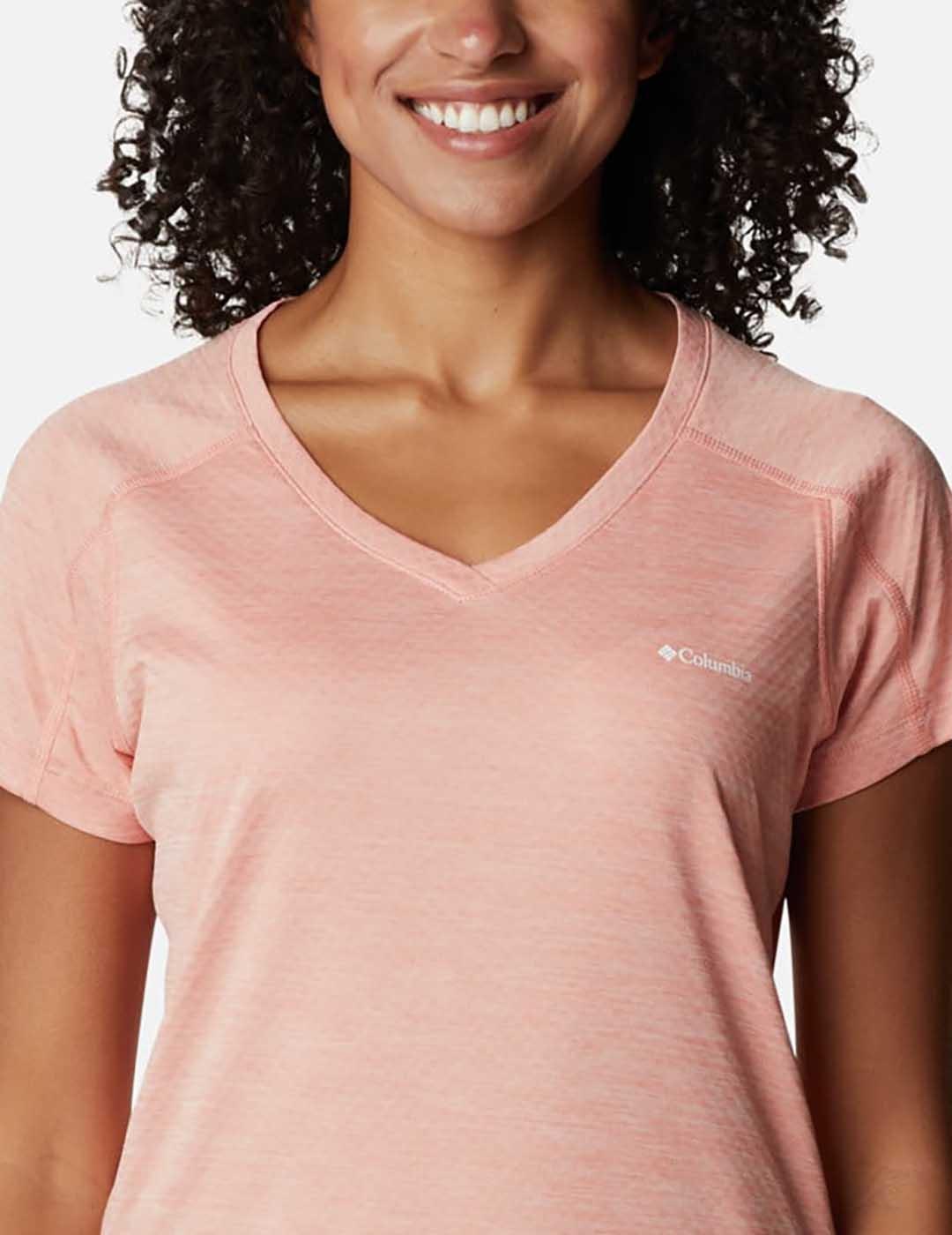 CAMISETA COLUMBIA ZERO RULES SHORT SLEEVE CORAL RE