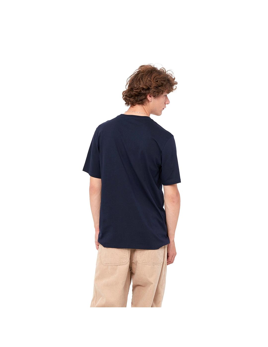 Camiseta Carhartt Wip S/S Pocket azul marino de hombre