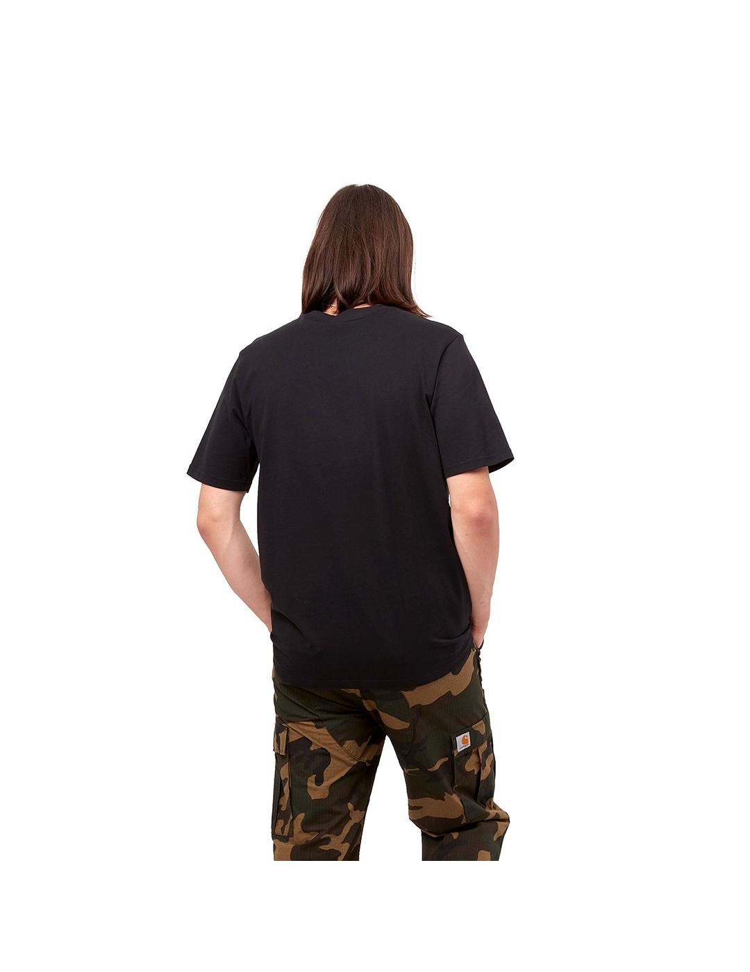 Camiseta Carhartt Wip S/S Pocket negra para hombre