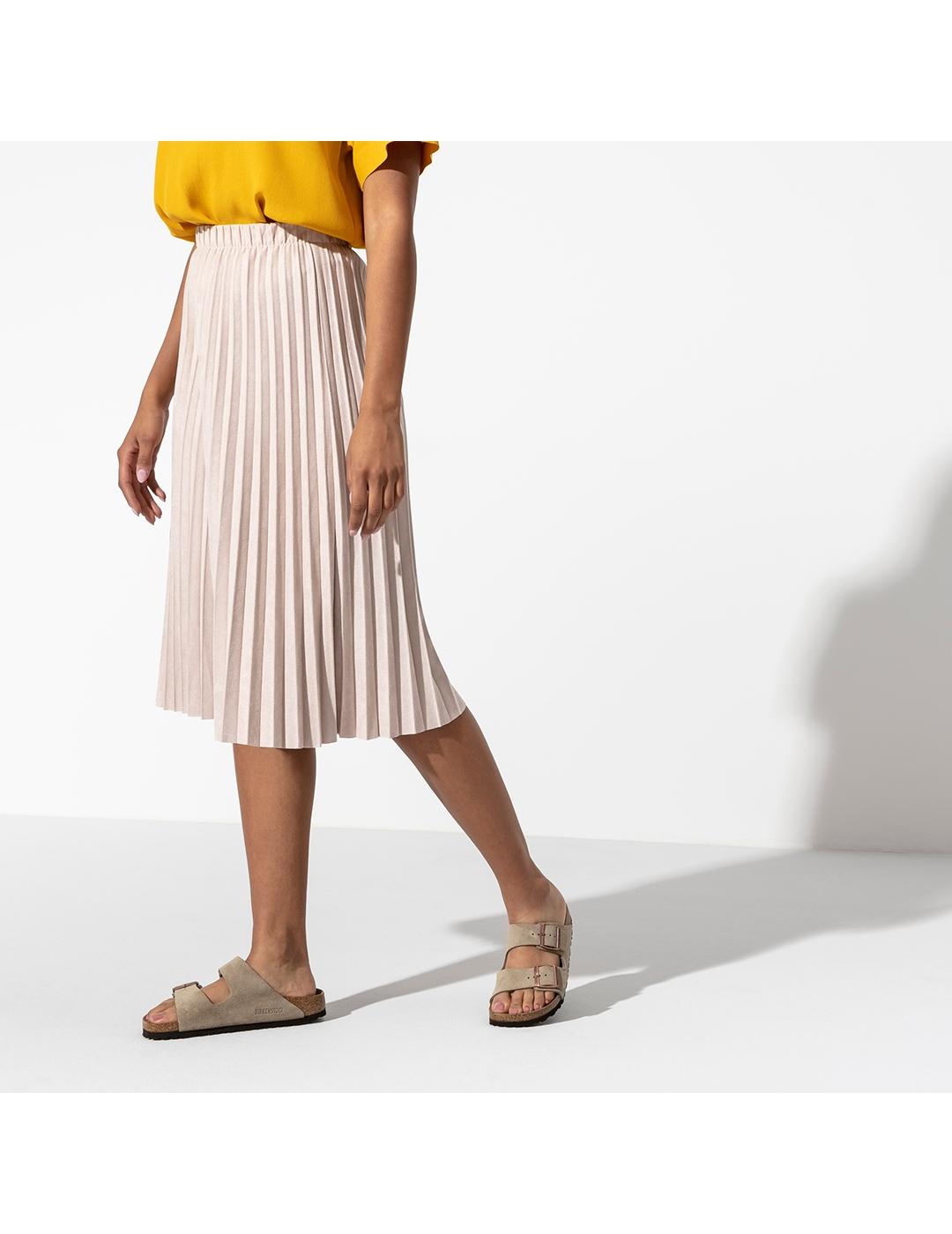 Sandalias Birkenstock Arizona Soft ante Taupe de mujer y hom