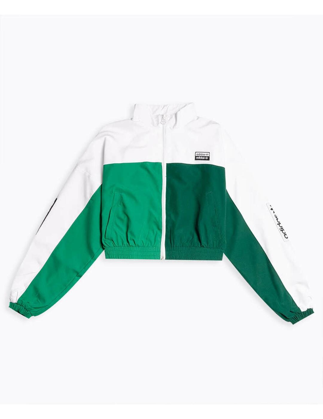 Chaqueta Adidas Track top white green de mujer