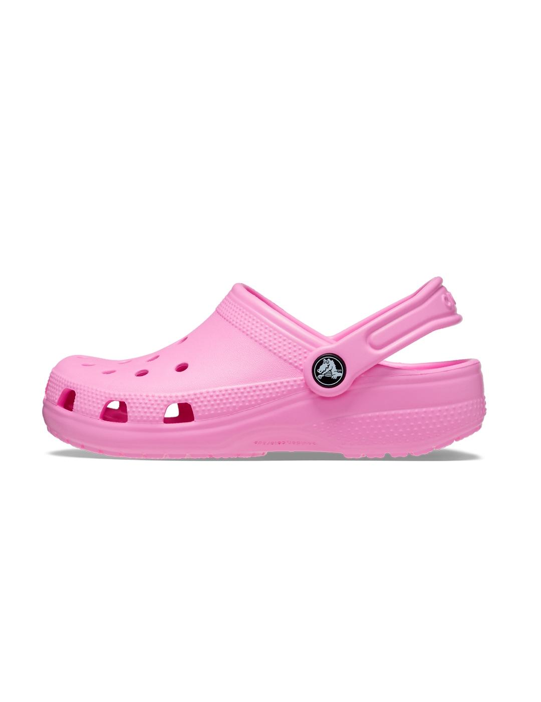 Zuecos Crocs Classic Clog rosa de niños