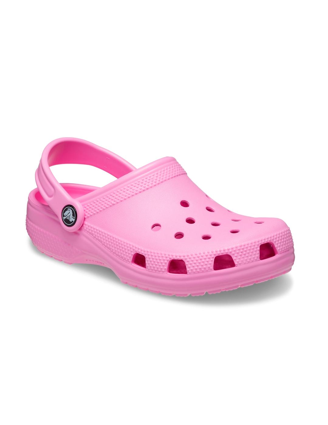 Zuecos Crocs Classic Clog rosa de niños