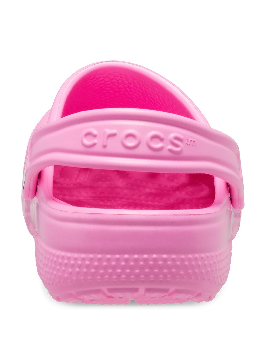 Zuecos Crocs Classic Clog rosa de niños