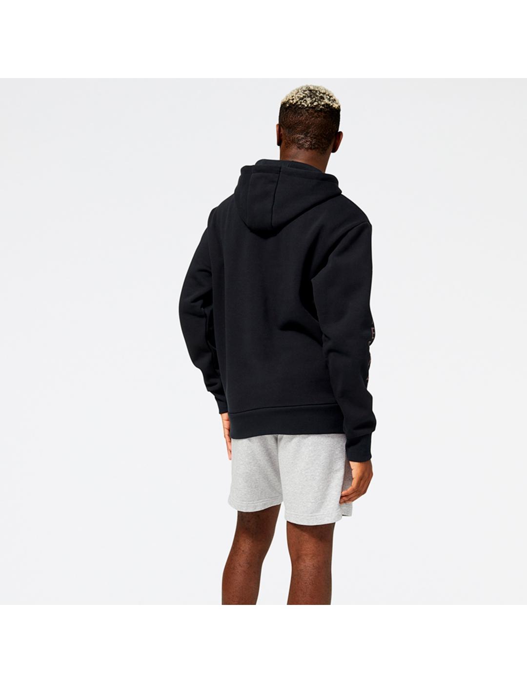 Sudadera New Balance MT23506BK negra para hombre