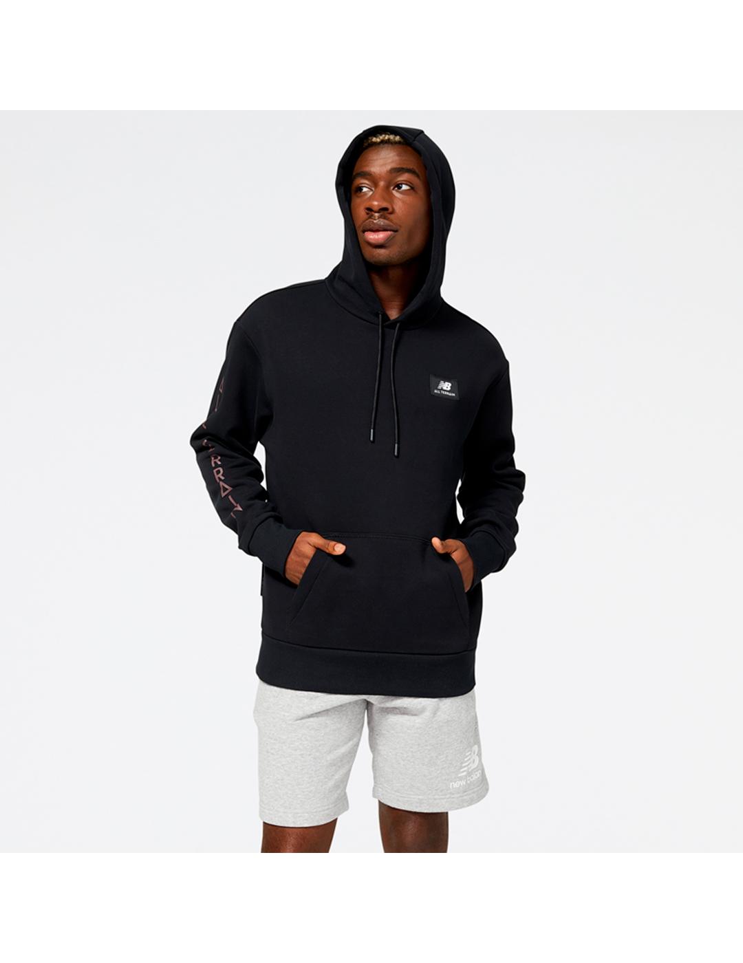 Sudadera New Balance MT23506BK negra para hombre