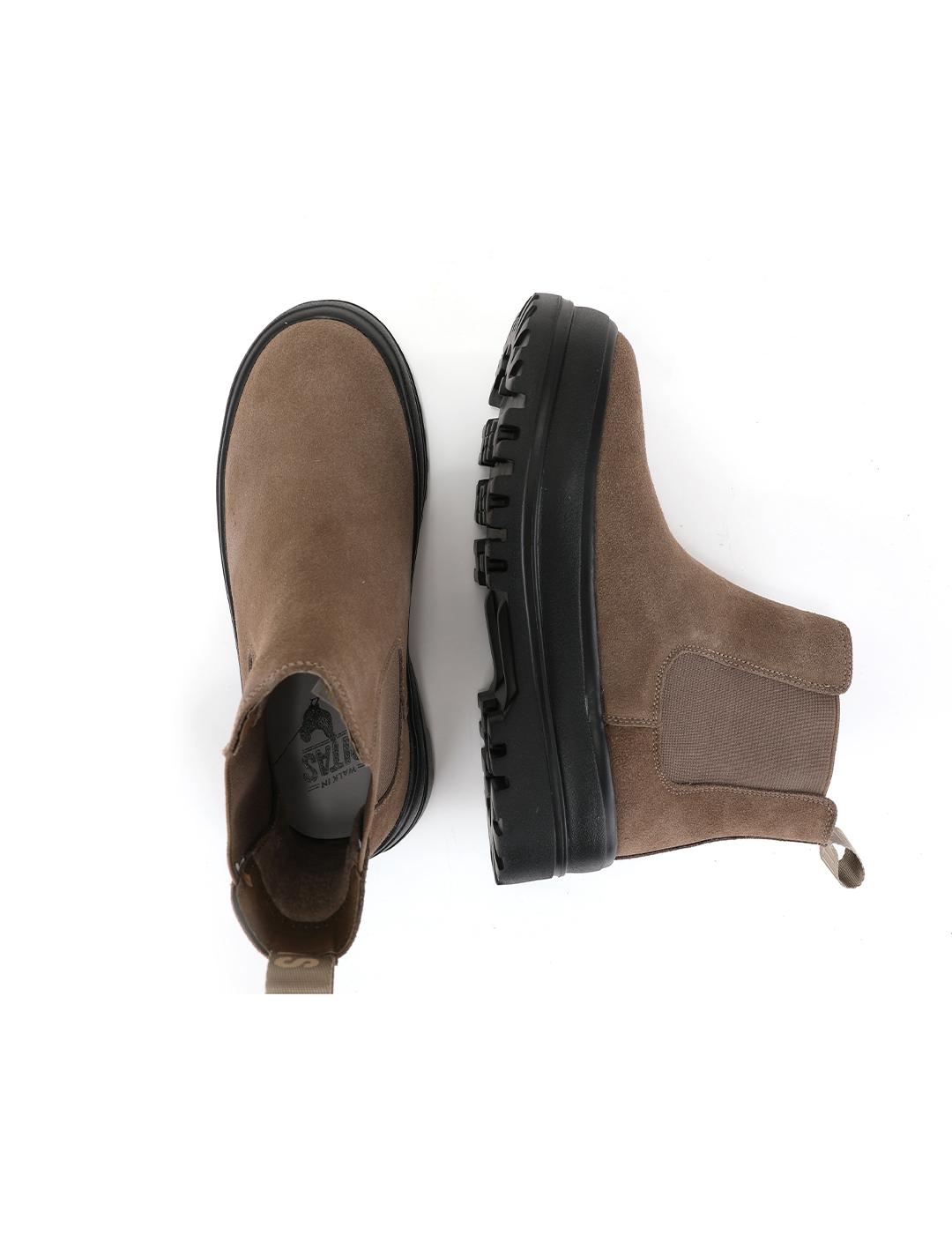 Botas Walk In Pitas Doris Color Kaki Para Mujer