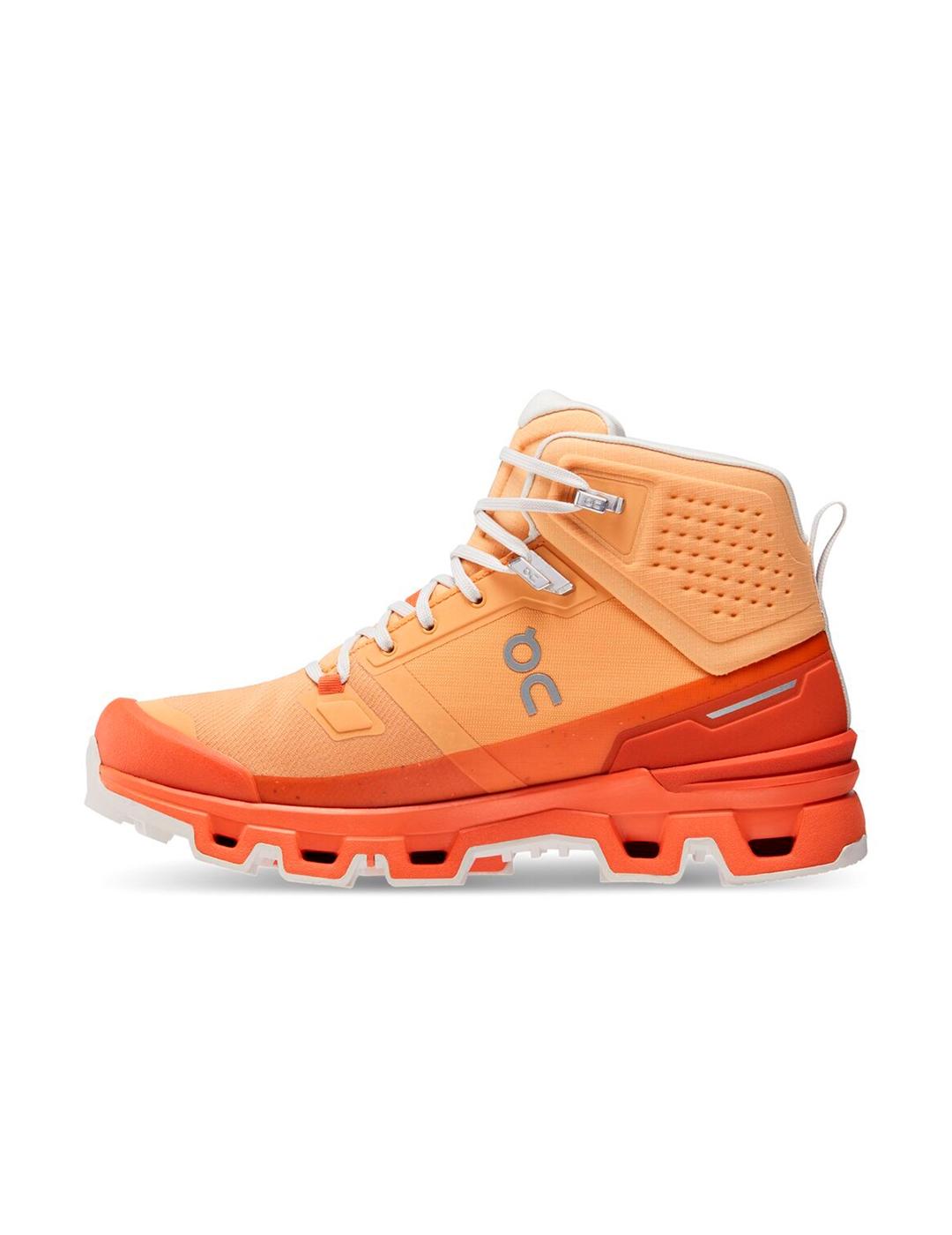 Botas On Running Cloudrock Waterproof 2 W Naranja Mujer