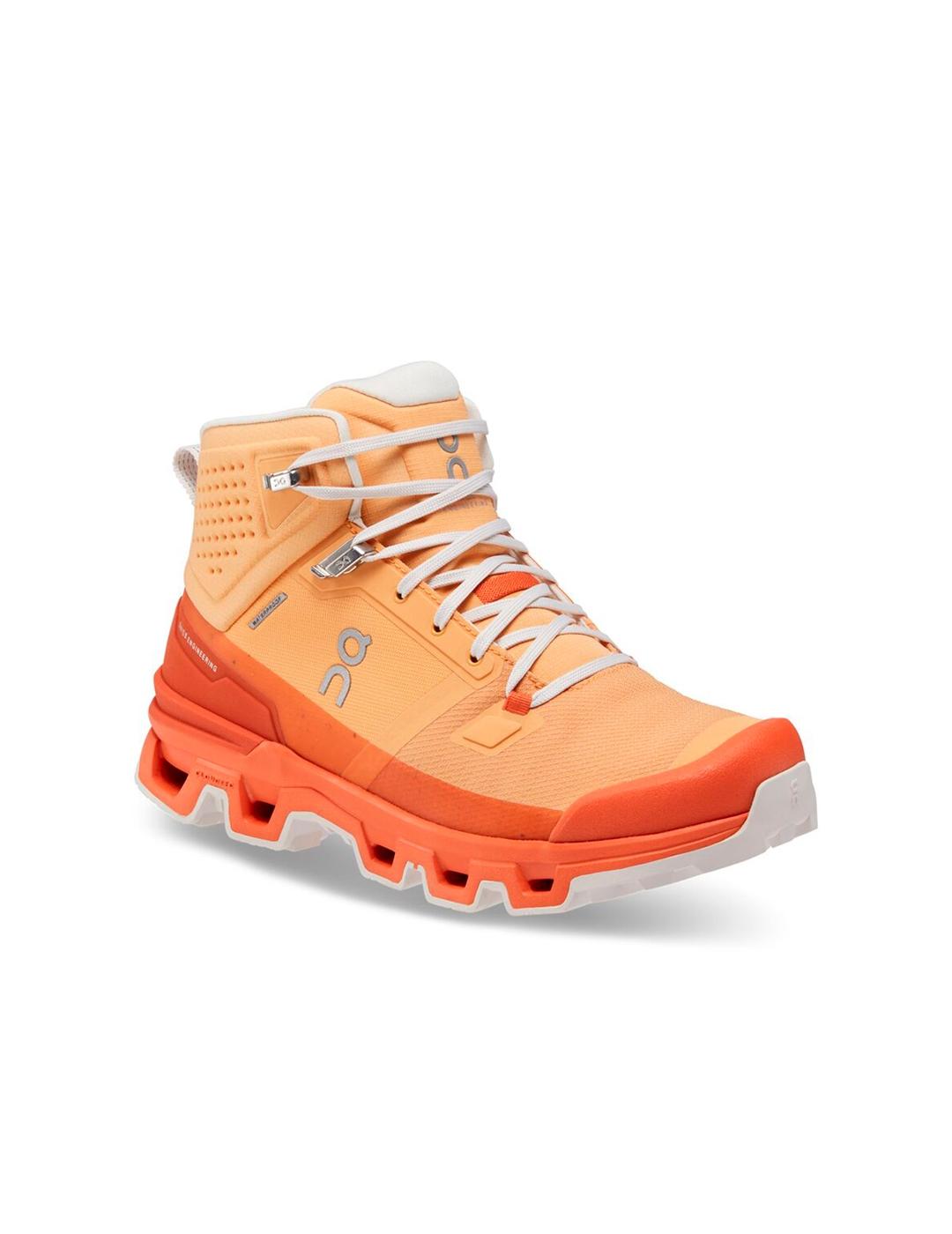 Botas On Running Cloudrock Waterproof 2 W Naranja Mujer