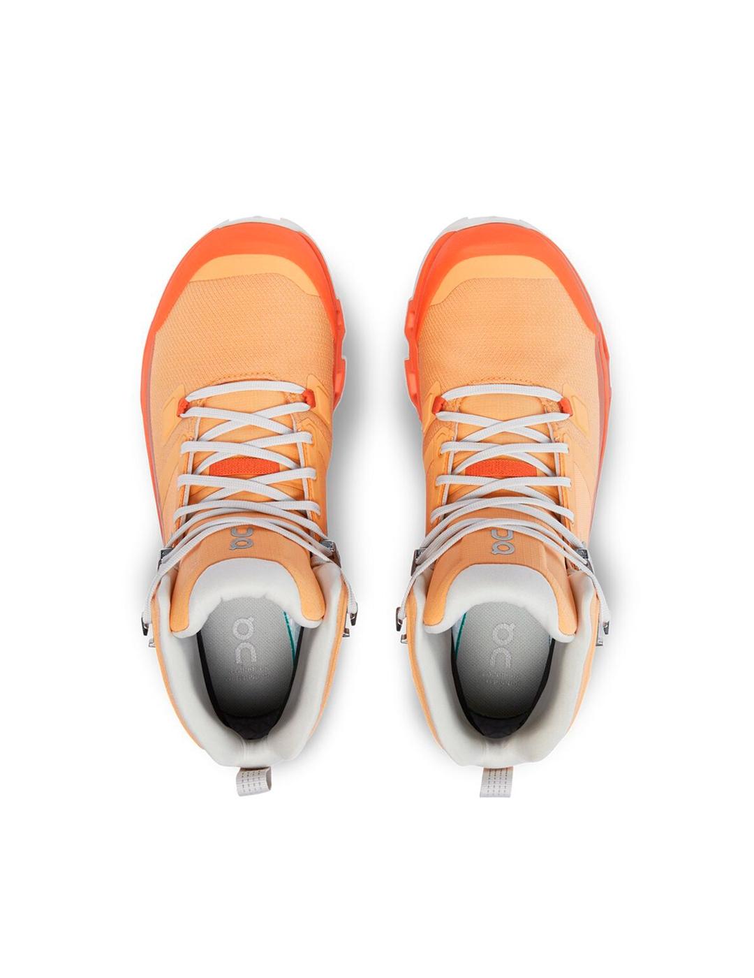 Botas On Running Cloudrock Waterproof 2 W Naranja Mujer